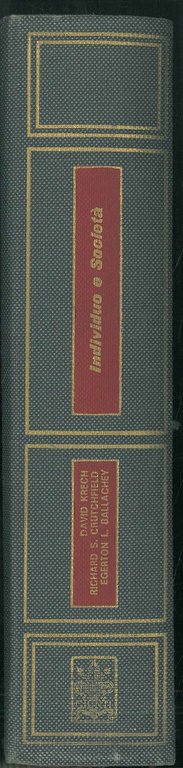 Individuo e società. Manuale di psicologia sociale. Edizione italiana cura …