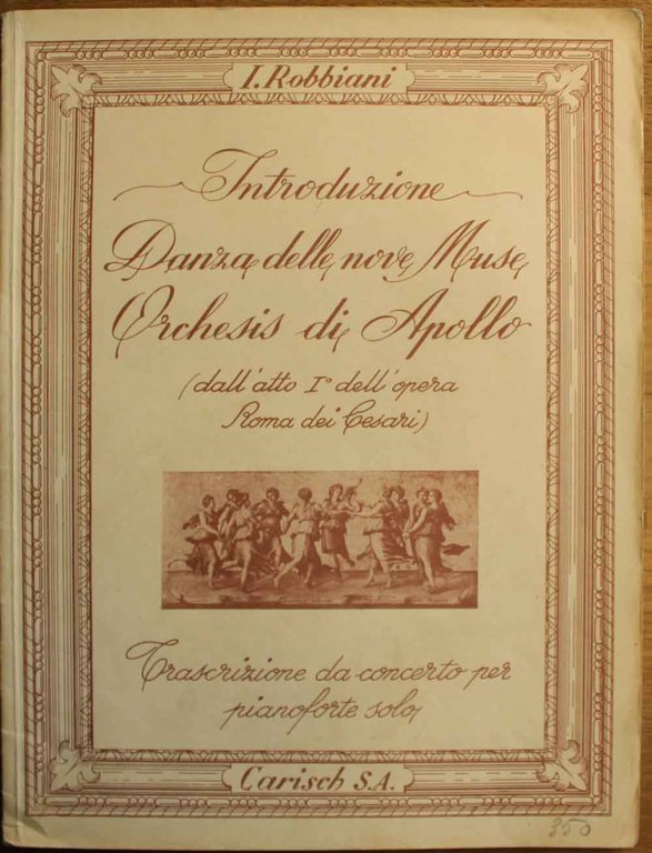 Introduzione, Danza delle 9 muse, Orchesis di Apollo. (dall'atto I …