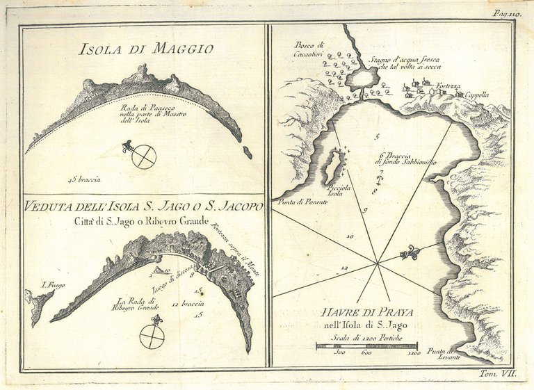 Isola di Maggio. Veduta dell'isola di S. Jago o S. …