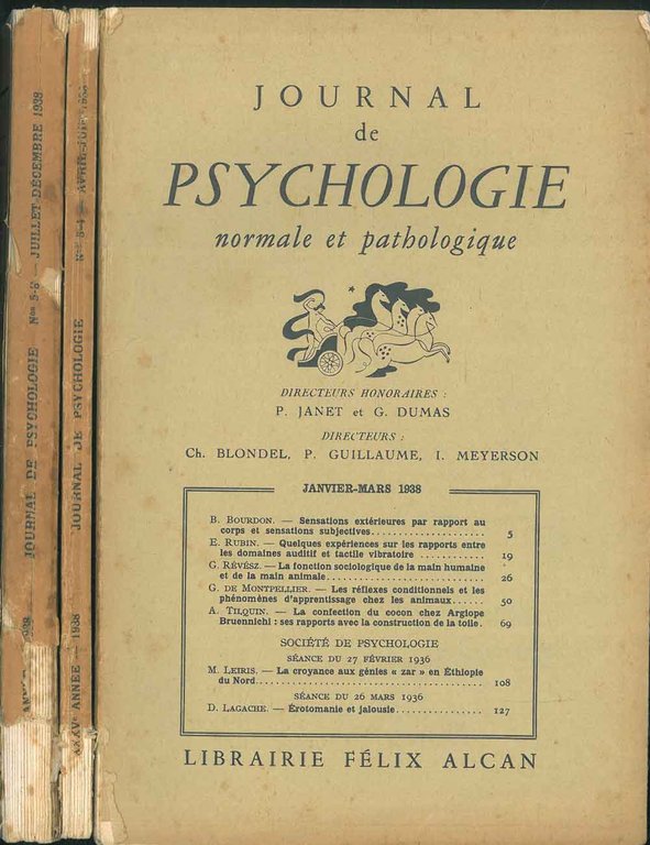 Journal de psychologie normale ed pathologique. Organe officiel de la …