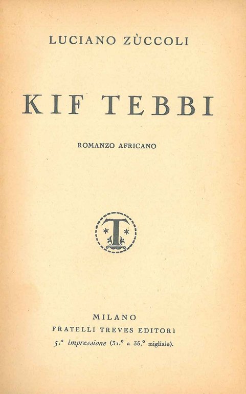 Kif Tebbi. Romanzo africano