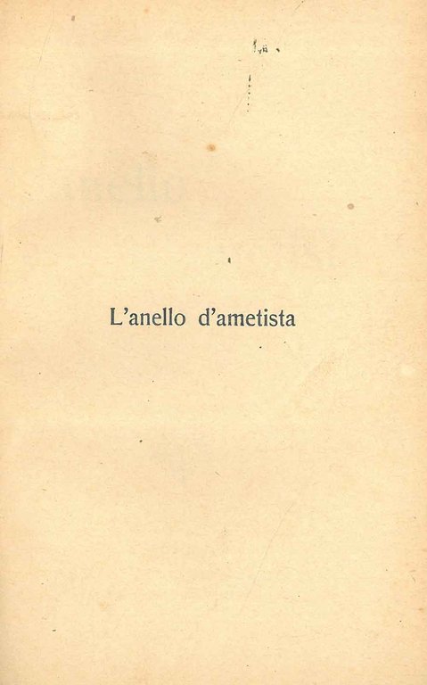 L' anello di ametista