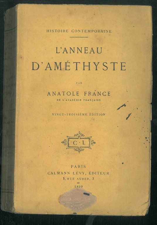 L' anneau d'améthyste