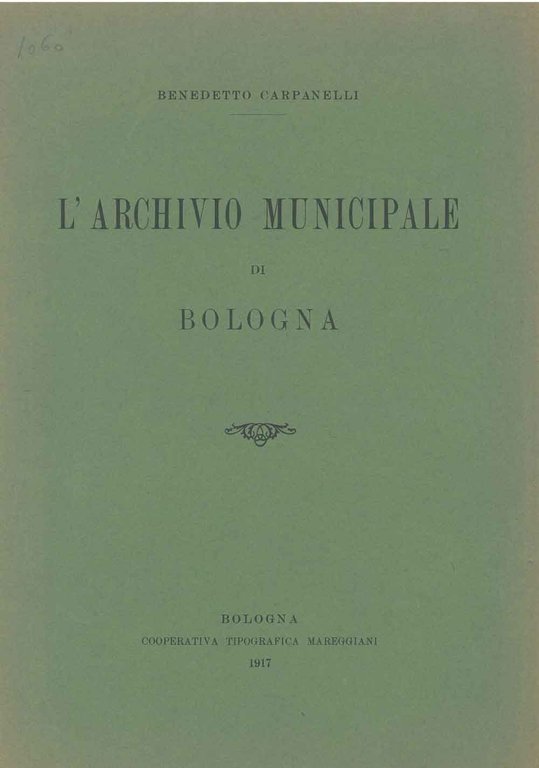 L' archivio municipale di Bologna