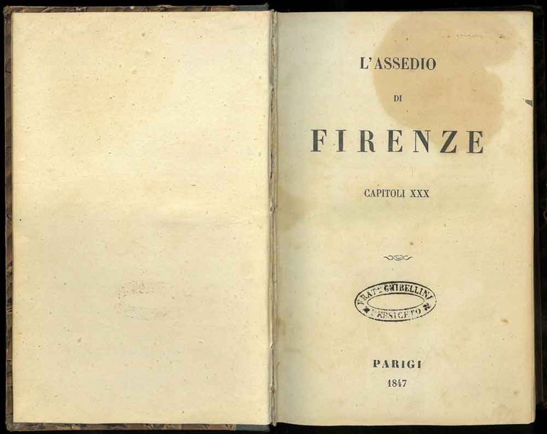 L'assedio di Firenze. Capitoli XXX.