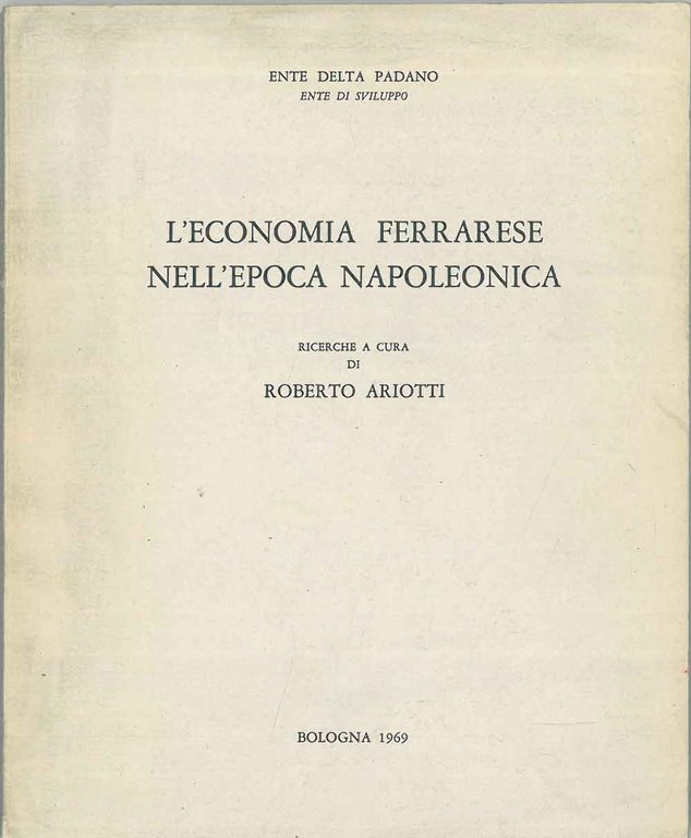 L' economia ferrarese nell'epoca napoleonica