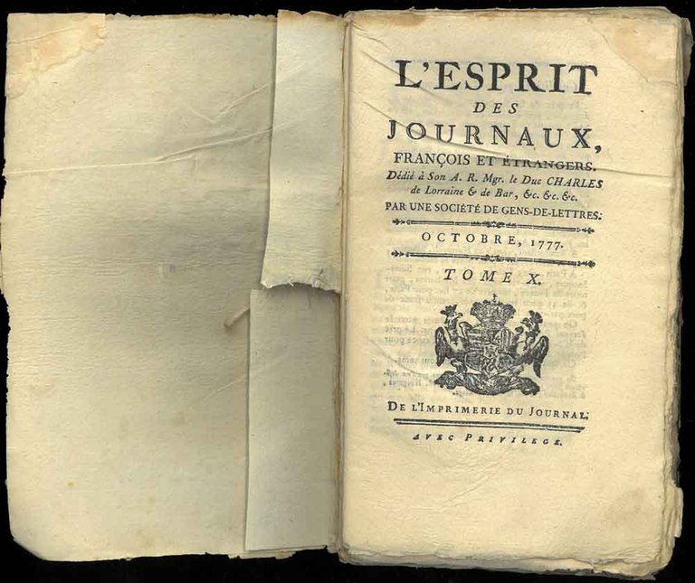 L'Esprit des journaux, francois et étrangers. Par une société de …