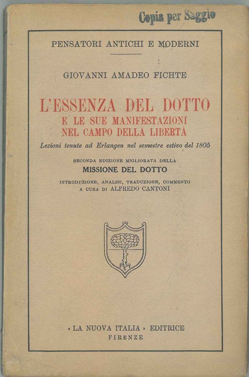 L' essenza del dotto e le sue manifestazioni nel campo …