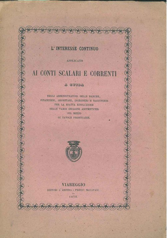 L' interesse continuo applicato ai conti scalari e correnti e …