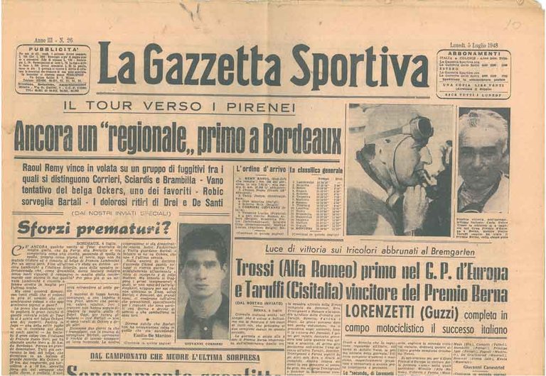 La Gazzetta Sportiva. Anno iii° n. 26 del 5 luglio …
