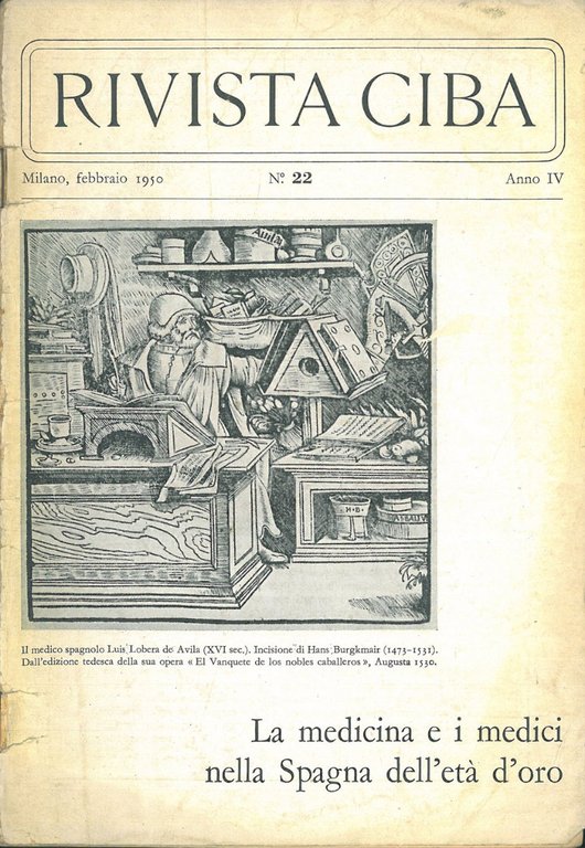 La medicina e i medici nella spagna dell'età d'oro. Numero …