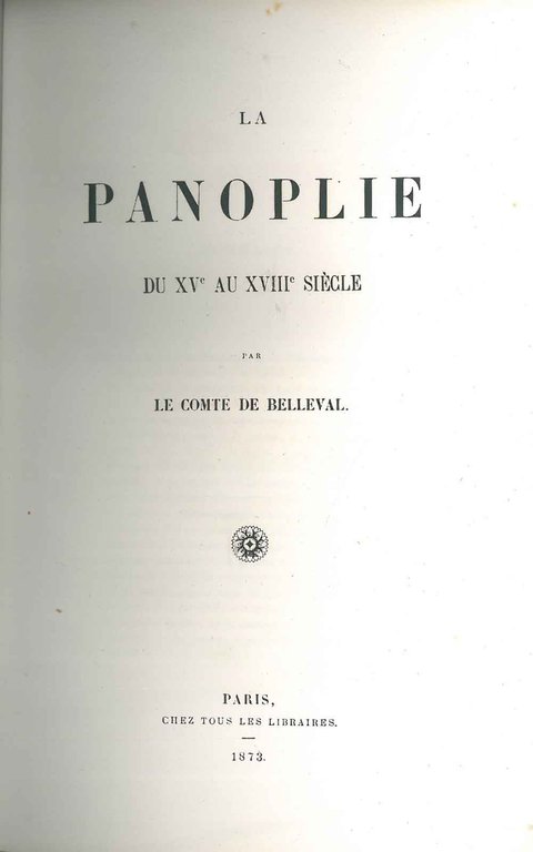 La panoplie du XV au XVIII siècle