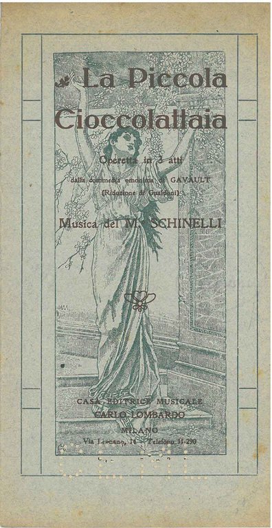 La piccola cioccolataia. Operetta in 3 atti dalla commedia omonima …