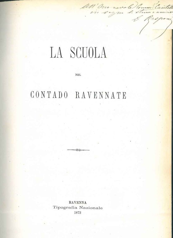 La scuola nel contado ravennate
