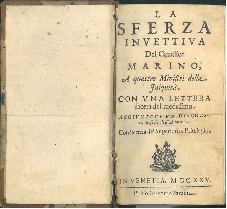 La sferza invettiva del cavalier Marino, a quattro ministri della …