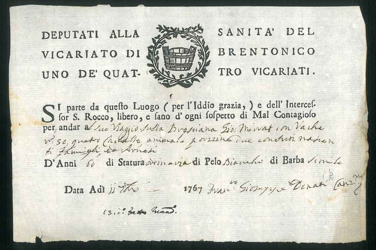 Lasciapassare: Deputati alla sanità del vicariato di Brentonico uno dè …