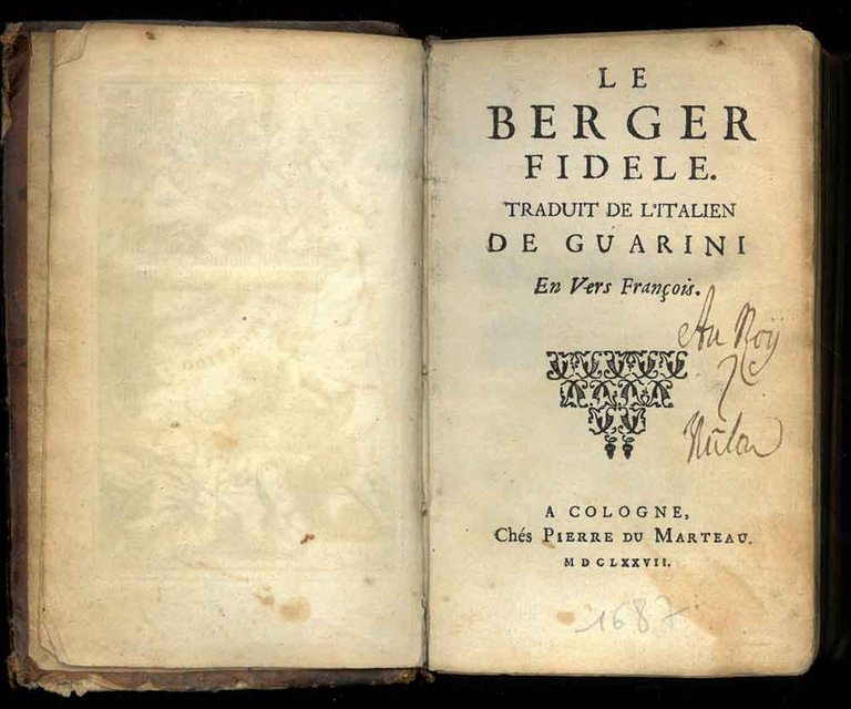 Le berger fidele. Traduit de l'Italien de Guarini en vers …