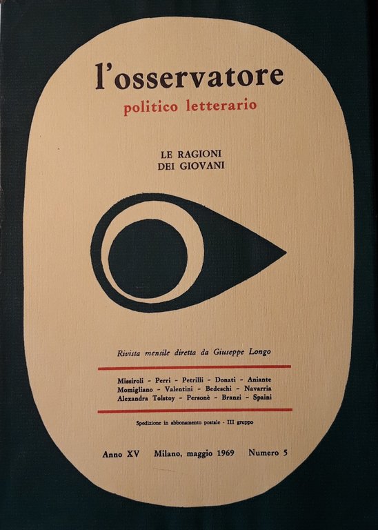 Le ragioni dei giovani. In: L'osservatore politico letterario N. 5, …