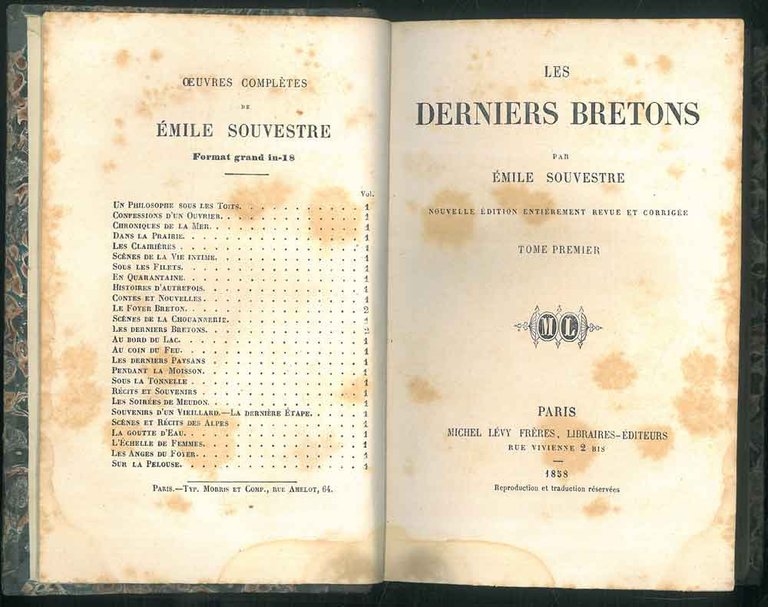 Les derniers bretons. Nuovelle edition entierment revue et corrigée.