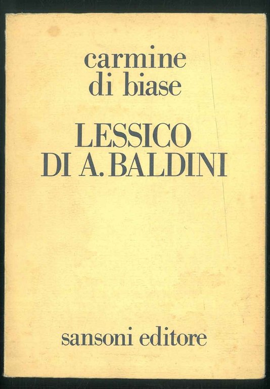 Lessico di A. Baldini