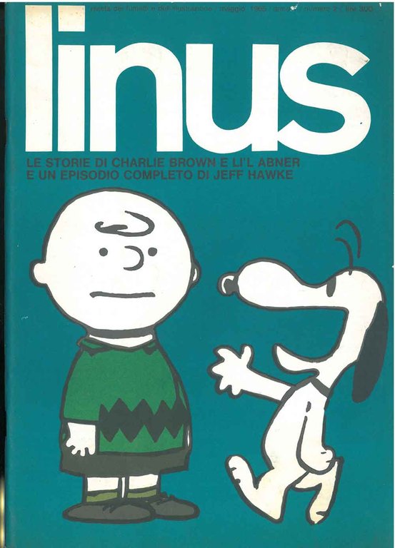 Linus. Rivista dei fumetti e dell'illustrazione, maggio 1965, anno I. …