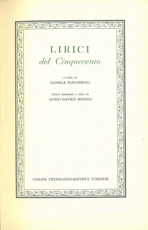 Lirici del Cinquecento