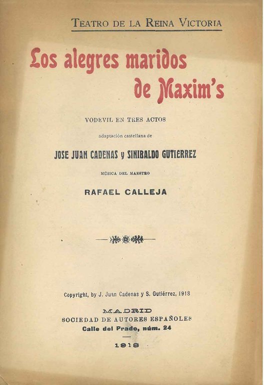 Los alegres maridos de Maxim's