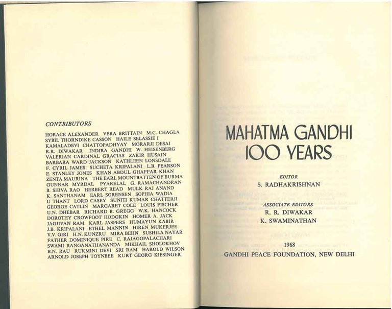 Mahatma Gandhi 100 years