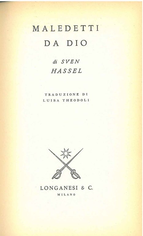 Maledetti da Dio Traduzione di L. Theodoli