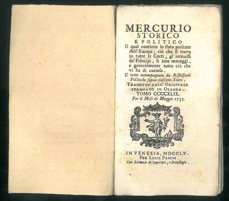 Mercurio storico e politico il quale contiene lo stato presente …