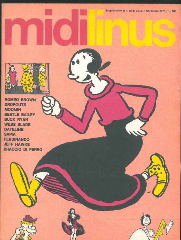Midilinus. Supplemento al n. 68 di Linus/novembre 1970. Romeo Brown, …