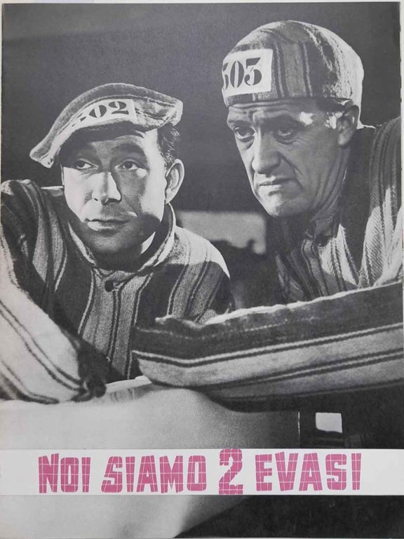 Noi siamo 2 evasi. (Tognazzi, Vianello, Mondaini, Buscaglione, Arena)