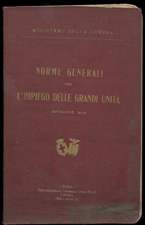 Norme generali per l'impiego delle grandi unità.