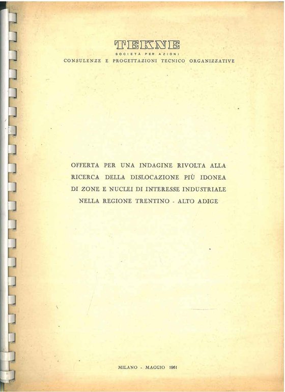 Offerta per una indagine rivolta alla ricerca della dislocazione più …