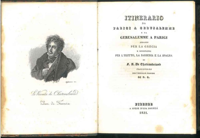 Opere di F. A. De Chateaubriand. Volume I: Itinerario da …