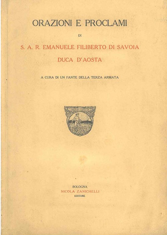 Orazioni e proclami di S. A. R. Emanuele Filiberto di …