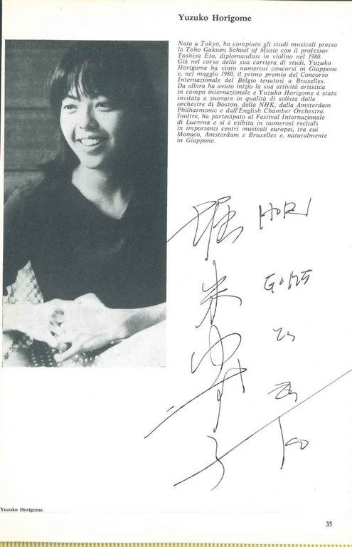 Pagina estratta da pubblicazione del Teatro alla Scala con autografo …