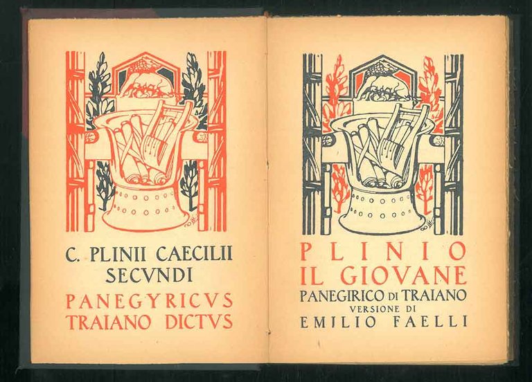 Panegirico di Traiano Versione di E. Faelli Fregi di D. …