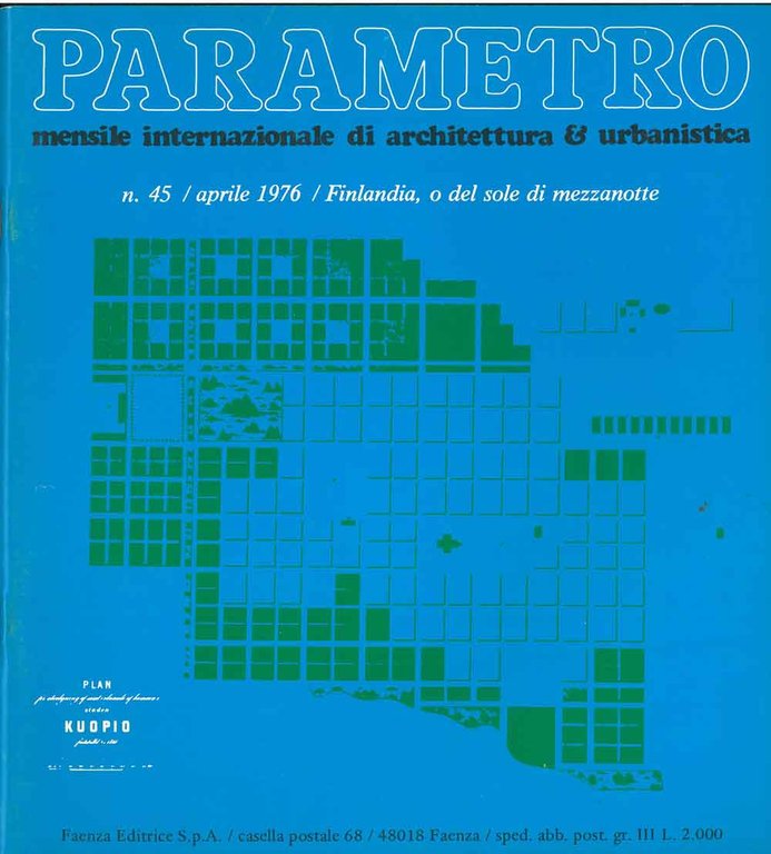 Parametro: mensile internazionale di architettura e urbanistica. N. 45, aprile …