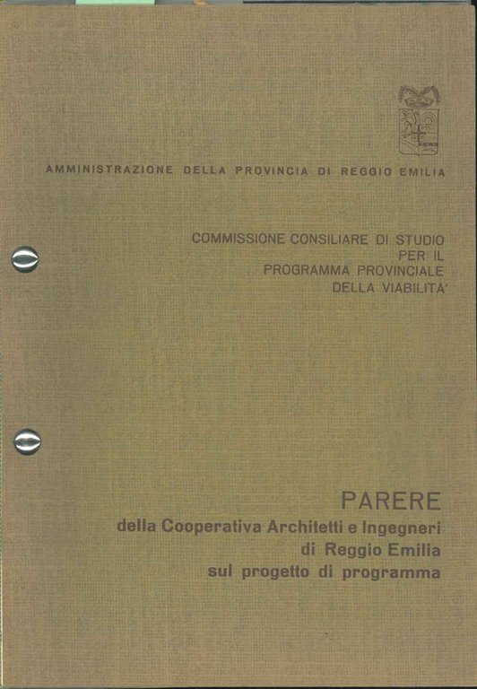 Parere della cooperativa architetti e ingegneri di Reggio Emilia