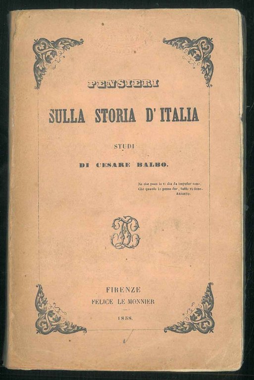 Pensieri sulla storia d'Italia