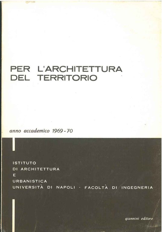 Per l'architettura del territorio