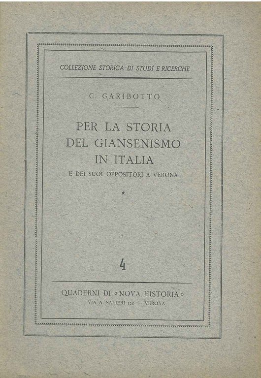 Per la storia del giansenismo in Italia e dei suoi …