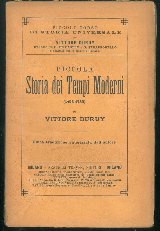 Piccola storia dei tempi moderni 1453-1789