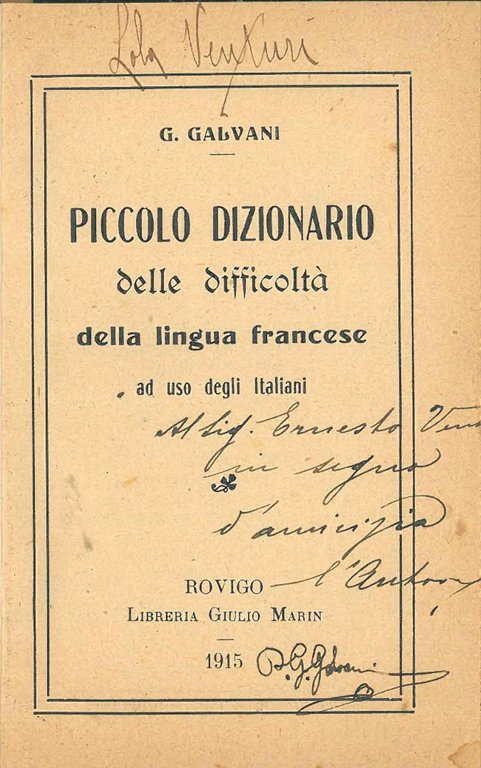 Piccolo dizionario delle difficoltà della lingua francese ad uso degli …