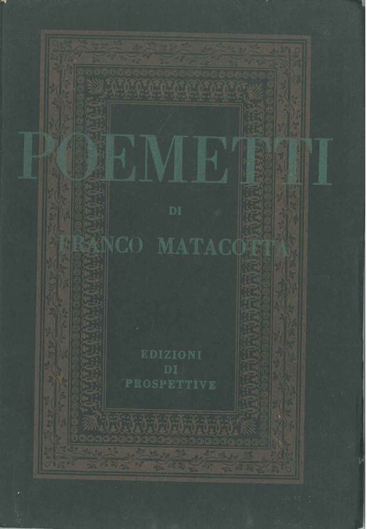Poemetti. Prima edizione