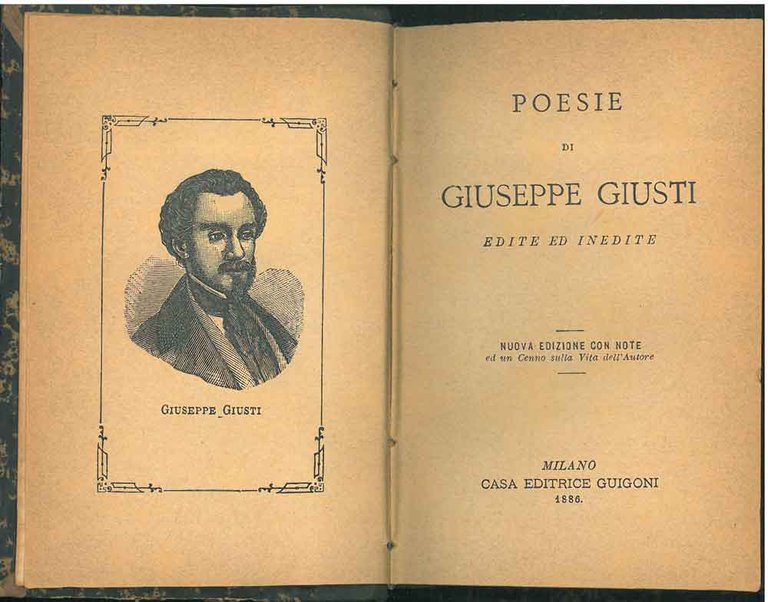 Poesie di Giuseppe Giusti edite ed inedite. Nuova edizione con …