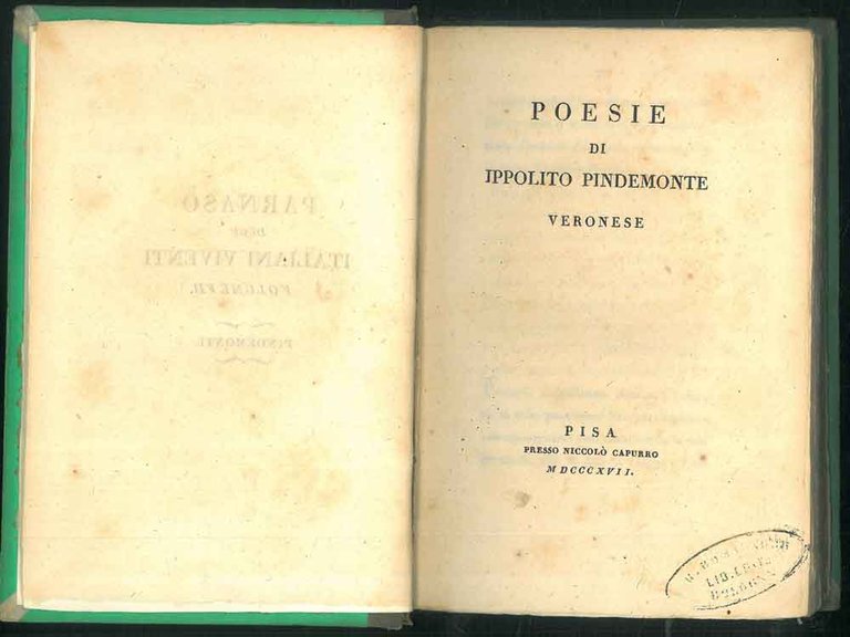 Poesie di Ippolito Pindemonte veronese. Epistole in versi d'Ippolito Pindemonte … | Immagine Gallery 2
