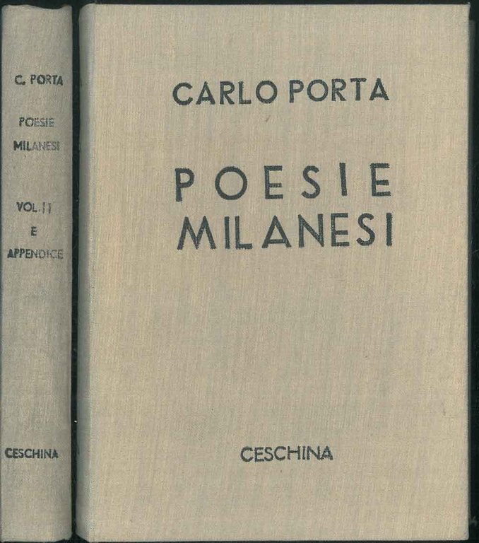 Poesie milanesi. Raccolta completa a cura di S. Pagani.