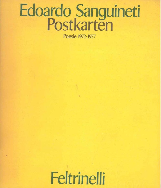 Postkarten. 1972-1977 (Poesie)